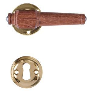 Door handle Swan mill 671 w/wooden screws (1770T) BUB MPU