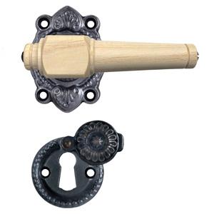 Door handle Svanemølle 671 w/wooden screws (1670T) Ash Ox