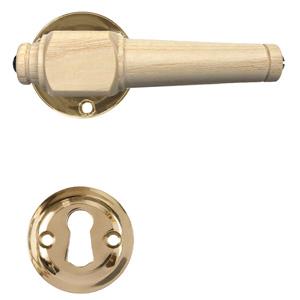 Door handle Svanemølle 671 w/wooden screws (1770T) Ash MPU