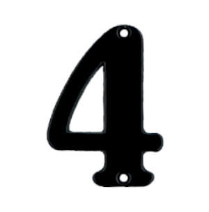 House number 565 4 Black 78 mm