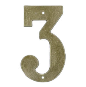 Hausnummer 572 3 M 140 mm