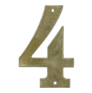 Hausnummer 572 4 M 140 mm