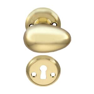 Door handle Level 680 Egg shape w/fitting (1680+81) MPU