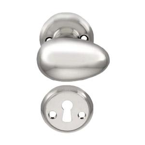 Door handle Level 680 Egg shape w/fitting (1680+81) NiS