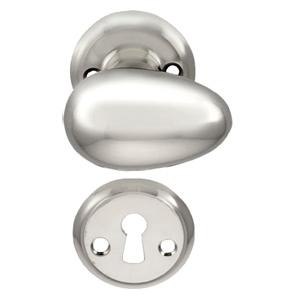 Door handle Level 680 Egg shape w/fitting (1680+81) DKK