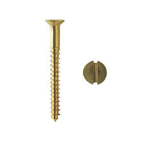 Brass screw DIN 97 Countersunk Head Straight M 200 pcs 5.5x25mm
