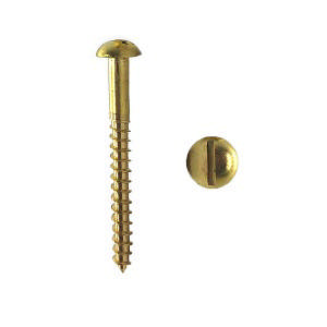 Brass screw DIN 96 Round Head Straight M 2.0x12mm
