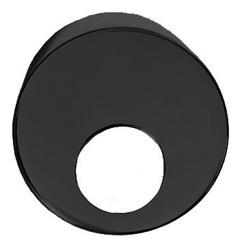 Cylinder cup f/external cover. Black Ø38x31mm 6-pin