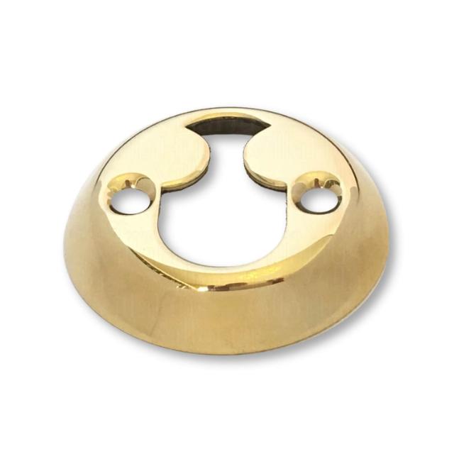 Cylinder ring Rococo Brass Polished Without lacquer 8 mm Ø50