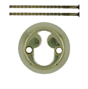 Cylinder Ring Rococo Brass Polished Without Lacquer 13mm Ø50