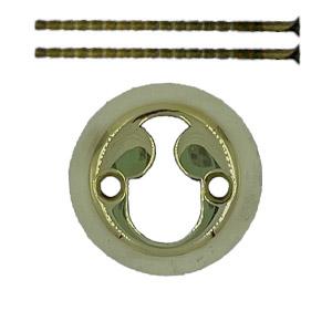 Cylinder Ring Rococo Brass Polished Without Lacquer 18mm Ø50