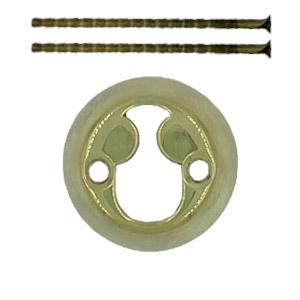 Cylinder Ring Rococo Brass Polished Without Lacquer 20mm Ø50