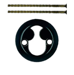 Zylinderring Rokoko Schwarz 6mm Ø50