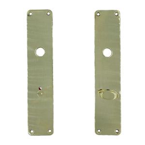 Langes Tellerset L45 G WC Boda cc72 Messing poliert ohne Lack Ø15 220x45x2mm