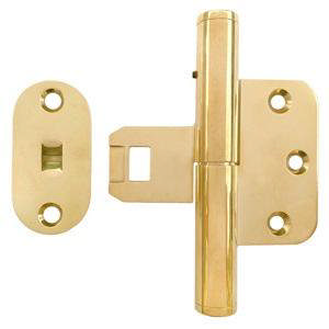 Schnappscharnier Hamburg Links Messing Poliert Unlackiert Ø16x111x65mm