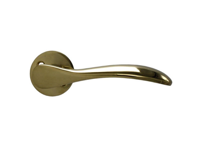 Türgriff Bellevue für Haustür, 125 mm – Messing poliert, unlackiert