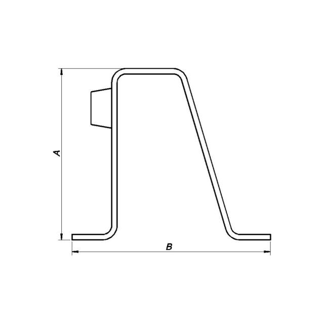 PN DEUR STOPPER 180MM VMZ