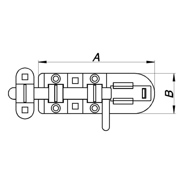 PN DESIGN DRUG T/LOCK 132MM - FIN STRUKTUR SVART