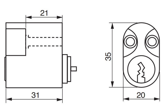 Ruko Zylinder RD2603 Kr D1200