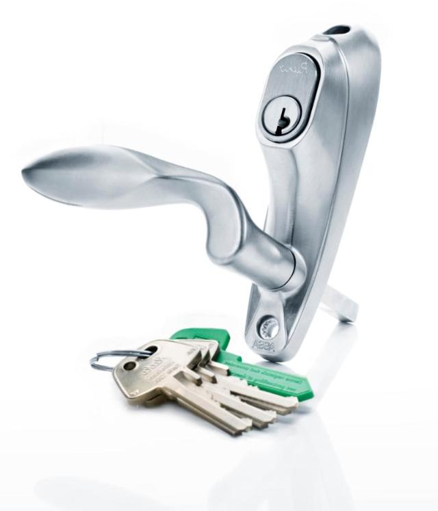 Ruko terrace door handle 7812 RD1660 D12, Mat NOK, V