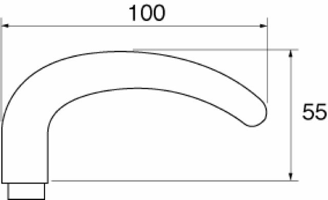 Ruko deurkruk 408/8 Pol.mes 43-75 mm
