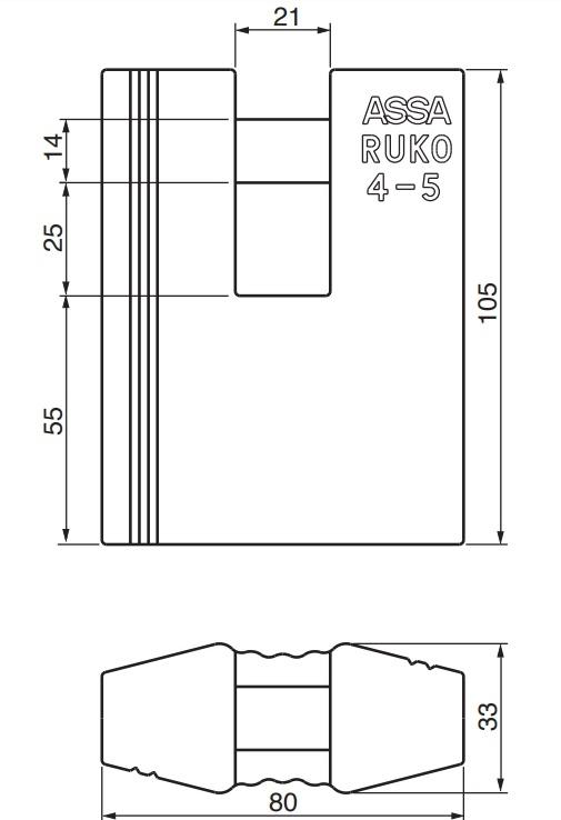 Ruko padlock RD5649 KL 5 D1200