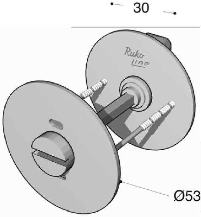 Ruko-Line Toiletgarnituur CC30 mm