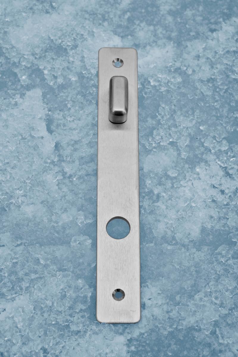 Ruko-Line Narrow profile long sign inside turns door handle at the bottom