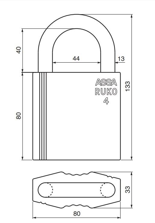 Ruko padlock RB4641