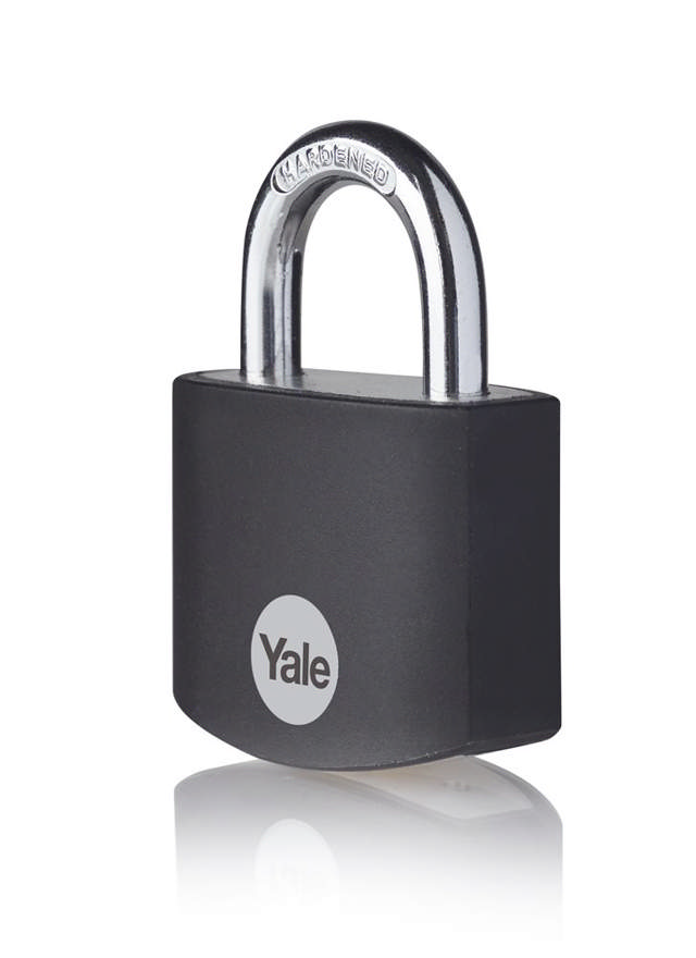 Yale hængelås Aluminium 38mm Sort 924941