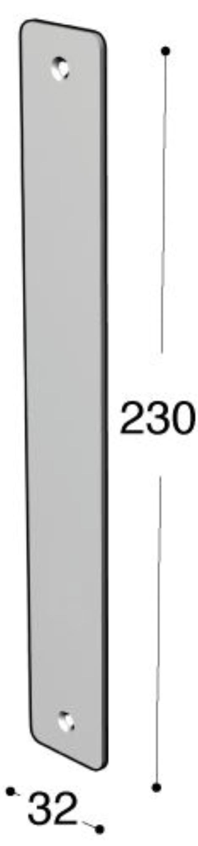 Ruko-Line smal profiel lange paneel binnen, blind/blind cc105mm