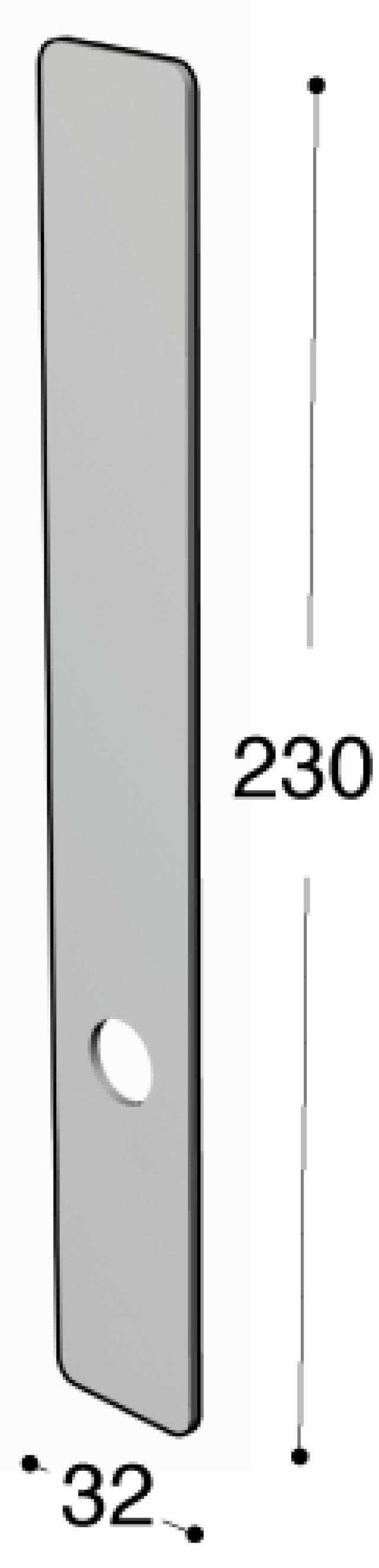 Ruko-Line smal profiel lange paneeluitbouw, handgreep/jaloezie cc115mm