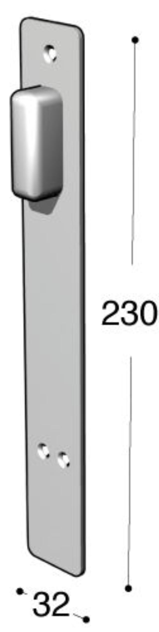 Ruko-Line narrow profile long plate in, twister