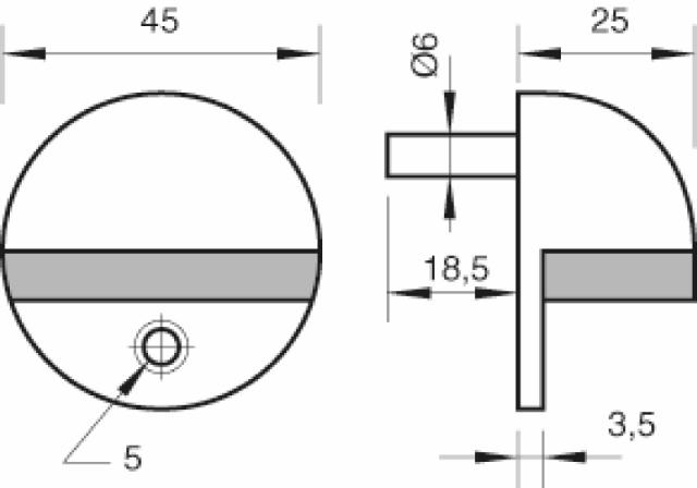 Ruko Scanflex Türstopper Schildkröte ø45x25 (954506)