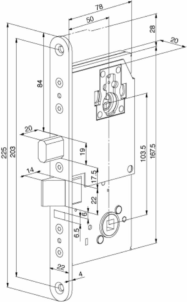 Abloy motorslot EL573, V2 (969836)