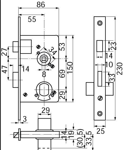 Ruko lock box 250 vu/tin