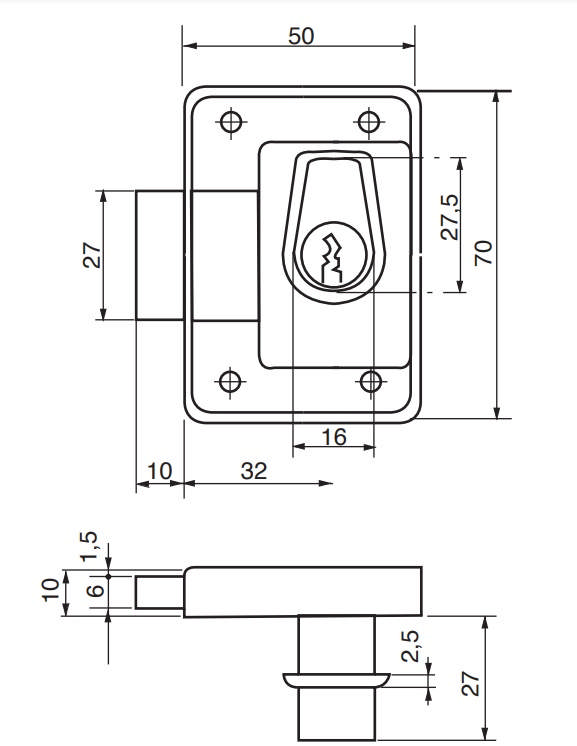 Ruko Möbelschloss RD1614 H D1200