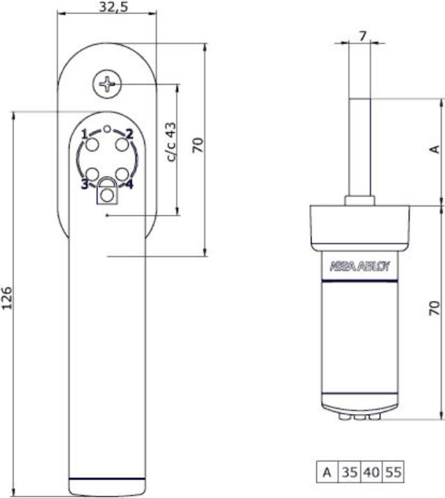 Ruko kodhandtag 7812 Vit (936240)