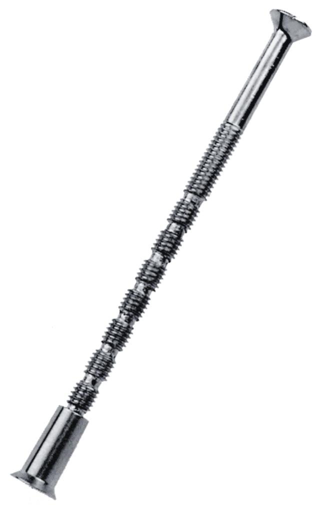 Ruko screw 931120 w/nut 4x75mm.