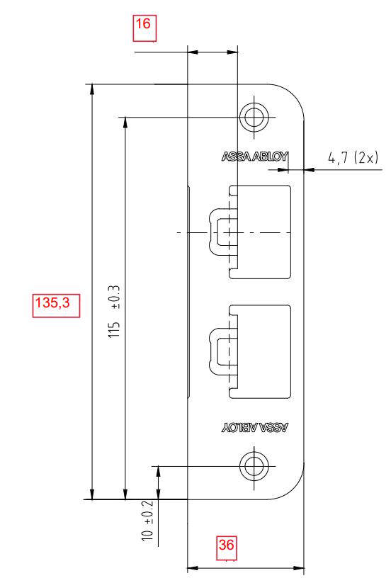 Ruko-Endplatte 802320/36 mm t/560-565 usw.