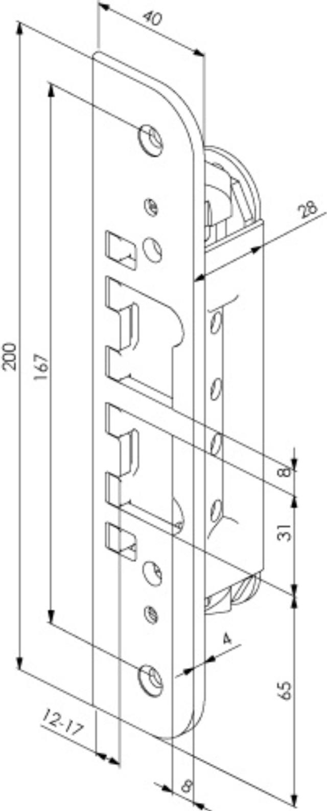 Abloy Beveiligingseindaanzicht LP712 (982151)