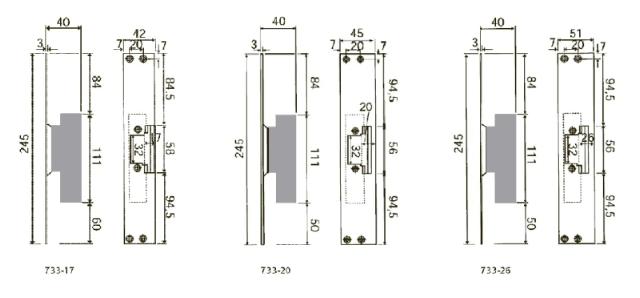 Massieve paal 733 - 17 mm, elektrische eindplaat (971352)