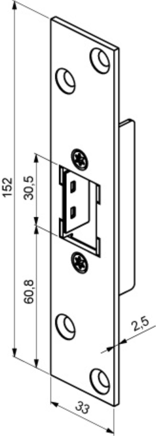 Abloy eindplaat LP702 (982021)