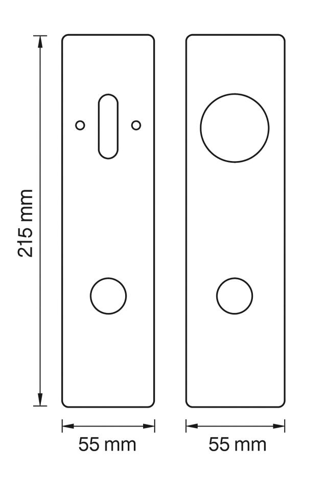Randi Line 18 långskylt 732001HA (handtag/vändare/Ø40mm)