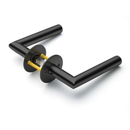 Randi Line 18 Türgriff F mit Rosette, schwarz PVD