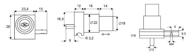 Siso glass lock 8600 single switch