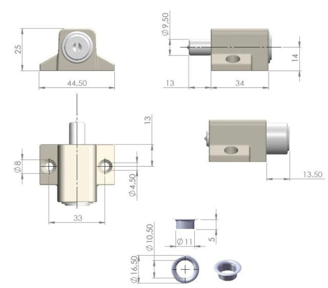 Siso Fenstersicherung 280 matt vernickelt KA