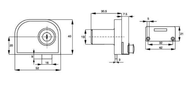 Siso glass lock 917 t/double