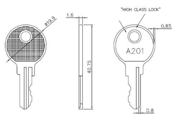 Siso masterkey t/ møbellås M215, M316