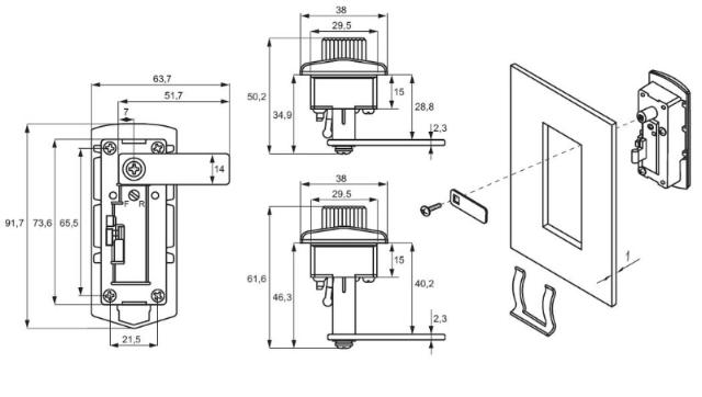 Siso furniture lock with code M238